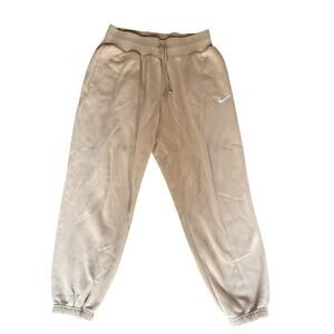 Nike Women’s Fleece Joggers • Beige/Tan • Sweatpants • Size MY2K